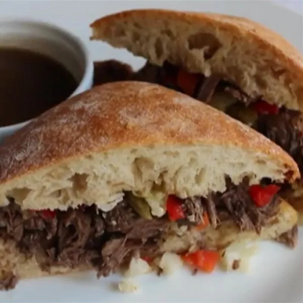 receta Sandwich au bœuf italien inspiré de Chicago