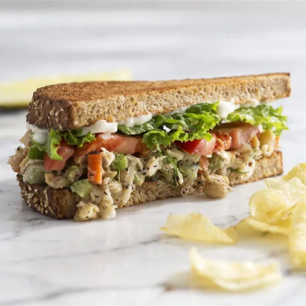 recetas Sándwiches De Ensalada De Garbanzos 