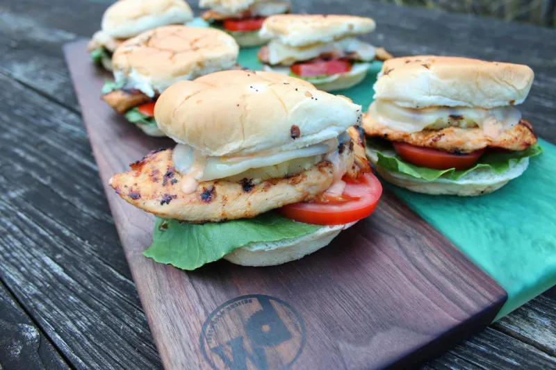 receta Sándwiches De Piña Y Pollo Hawaiano A La Parrilla