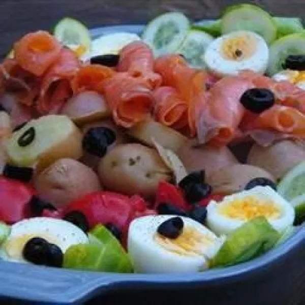 recettes Recettes de salade de saumon