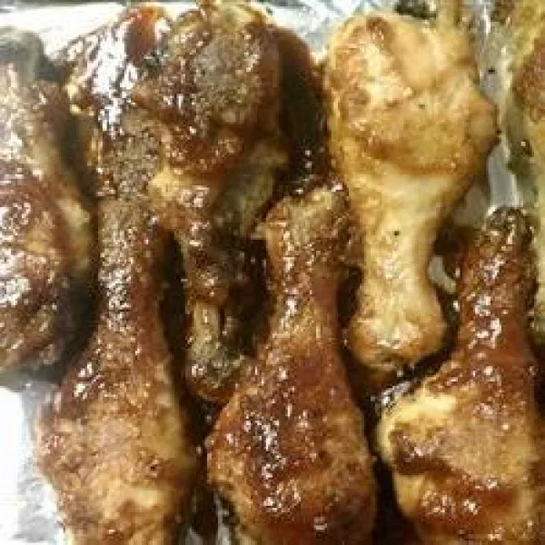 receta Restes de poulet barbecue cuit au four