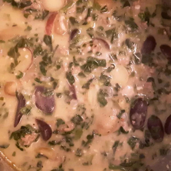 receta Sopa Allstar De Patata, Espinaca Y Salchicha