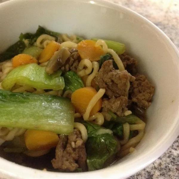 receta Asian Quick Beef Soupe de nouilles