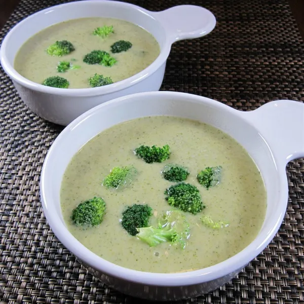 recette Soupe crÃ©meuse au brocoli