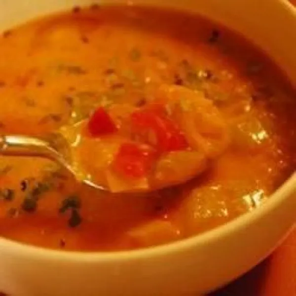 receta Soupe crémeuse aux tomates et au fromage à la crème