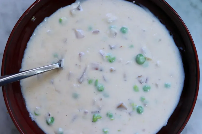 receta Soupe aux champignons salÃ©s