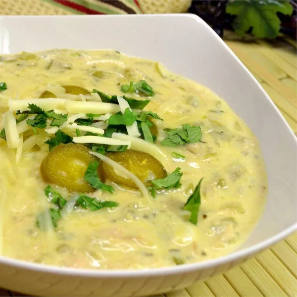 receta Sopa De Chile Verde De Patricia