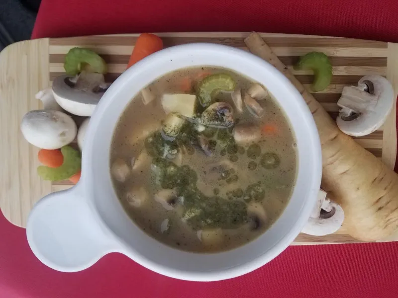 receta Sopa De Chirivía Y Champiñones