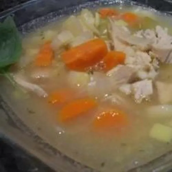 recette Soupe poulet et nouilles maison de Jean