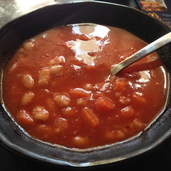 receta Soupe au bacon et aux haricots