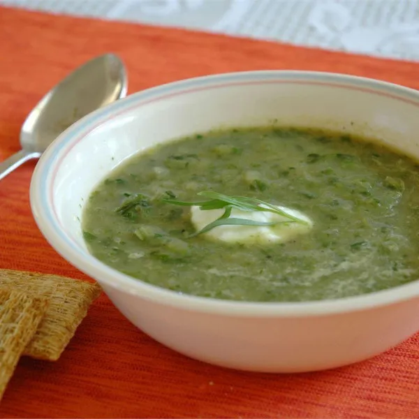 recetas Sopa De Lechuga Y Estragón