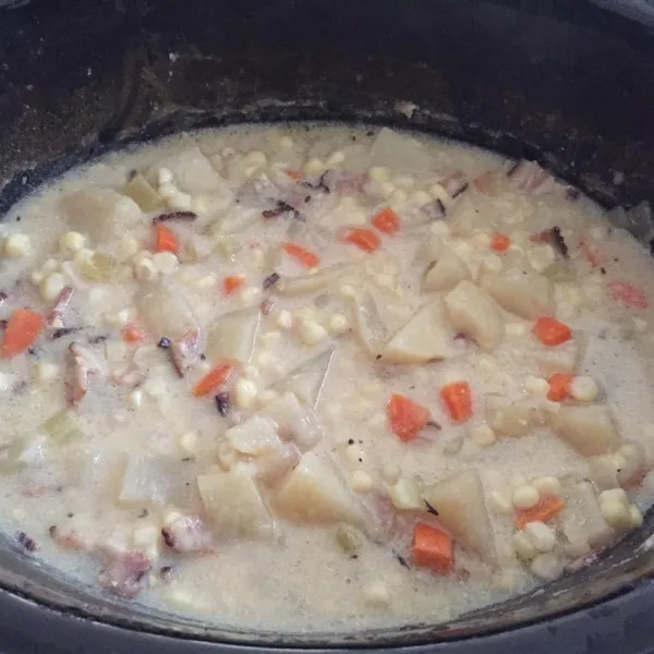 Przepis Zupa z kukurydzy i ziemniaków