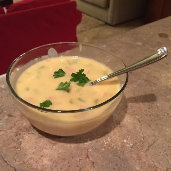 receta Soupe de pommes de terre au fromage II