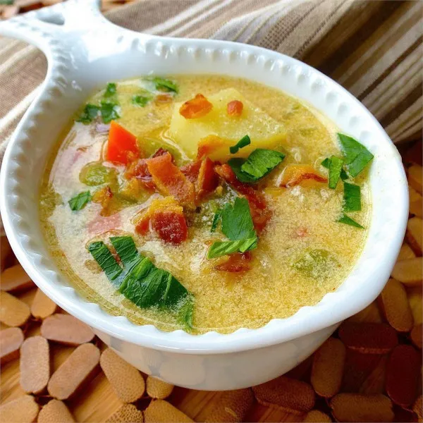 recettes Recettes de soupe à la crème de pommes de terre