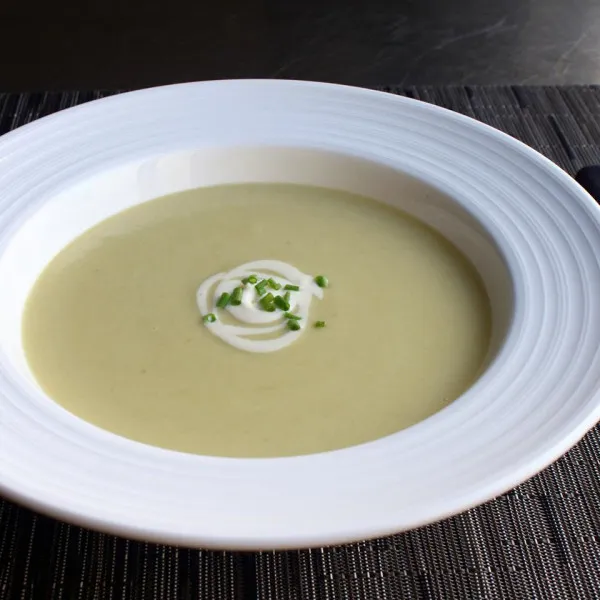 receta Soupe aux pommes de terre et poireaux (Vichyssoise)