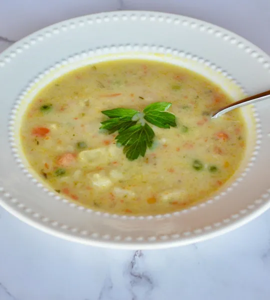 recette Soupe aux pommes de terre et aux légumes d'Ian