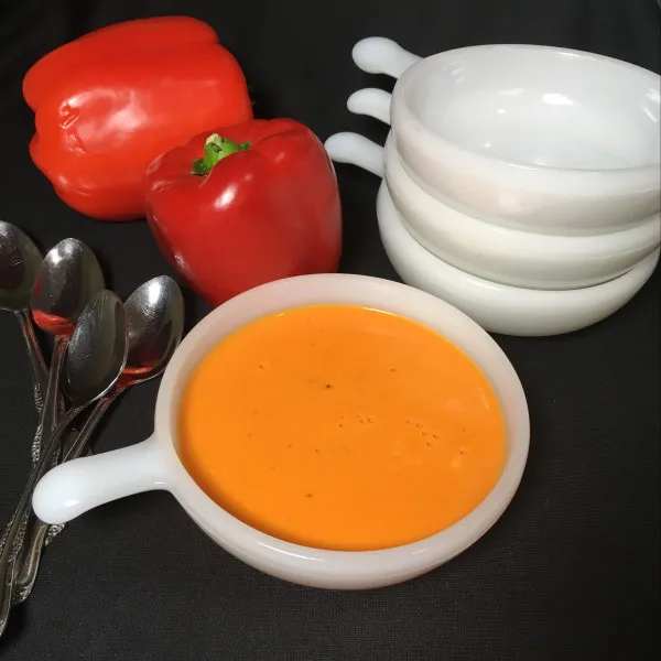 receta Soupe aux poivrons rouges