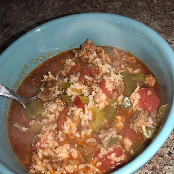 receta Sopa De Pimientos Rellenos III