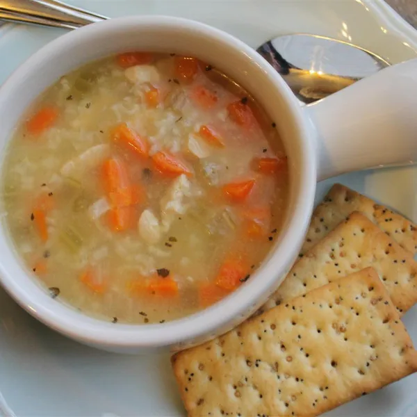 receta Sopa De Pollo, Arroz Y Verduras