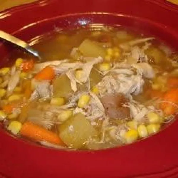 receta Sopa De Pollo Asado Sobrante