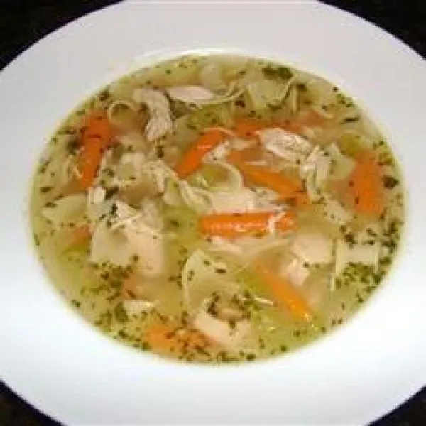 receta Soupe De Poulet Aux Nouilles Instantanées