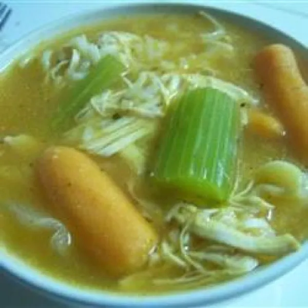 receta Sopa De Pollo Picante