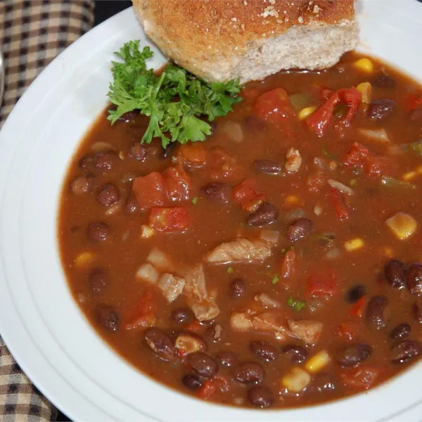 receta Soupe au poulet et au chili