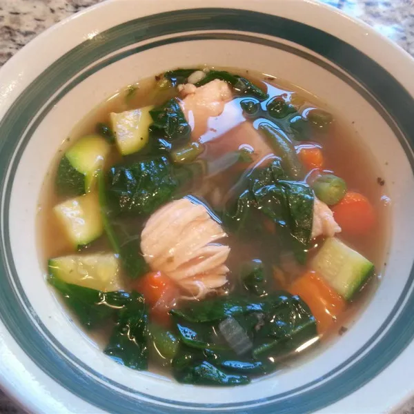 receta Sopa De Pollo Y Verduras II