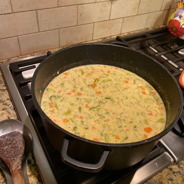 receta Soupe au fromage et au brocoli de maman