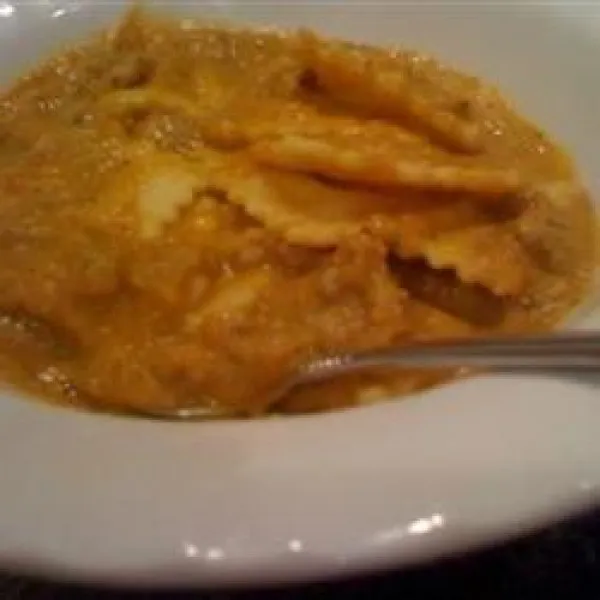 receta Sopa De Raviolis De Calabaza