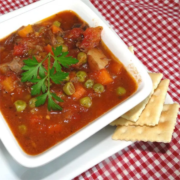 receta Martha's Beef Vegetable Soup