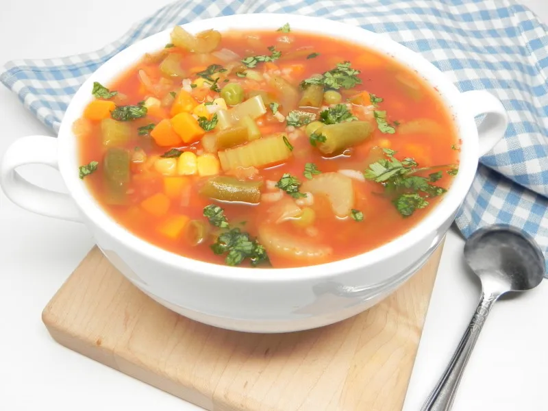 receta Soupe Sauce aux légumes