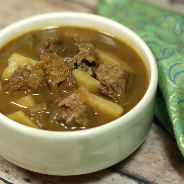 receta Sopa De Beef Curry