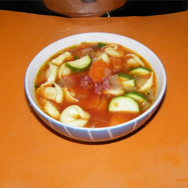 receta Soupe aux tortellinis I