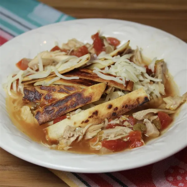 receta Soupe de tortilla II