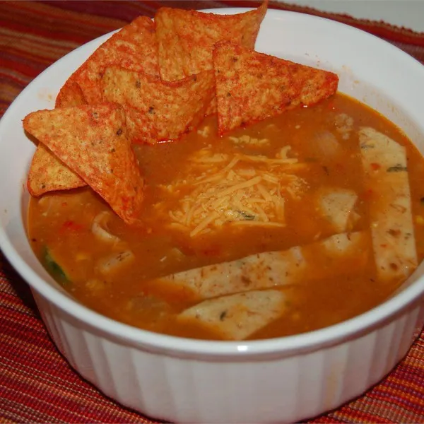 receta Soupe de tortillas III