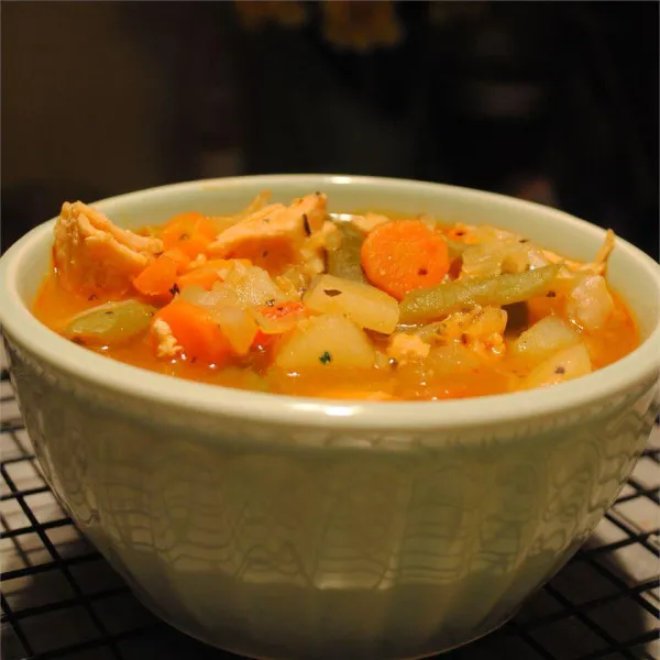 receta Sopa De Verduras Con Pollo Baja En Grasa
