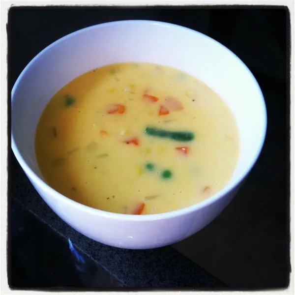 receta Soupe de lÃ©gumes au fromage