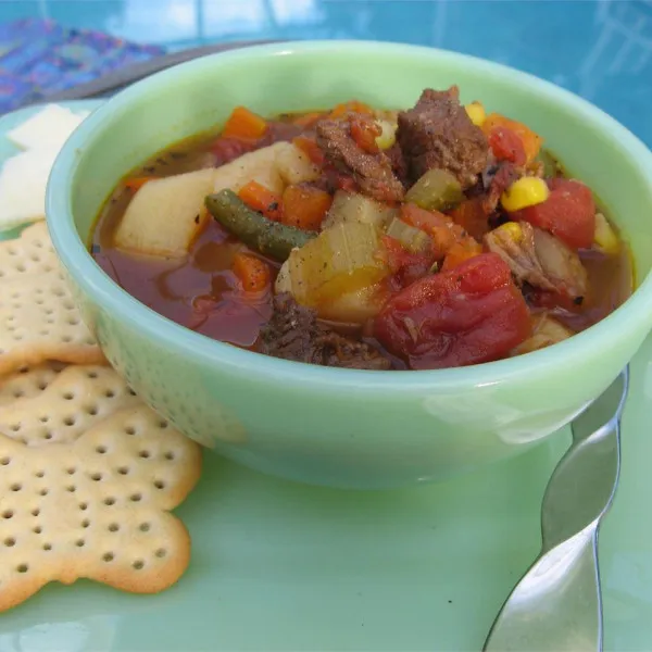 receta Sopa De Verduras De Ternera II