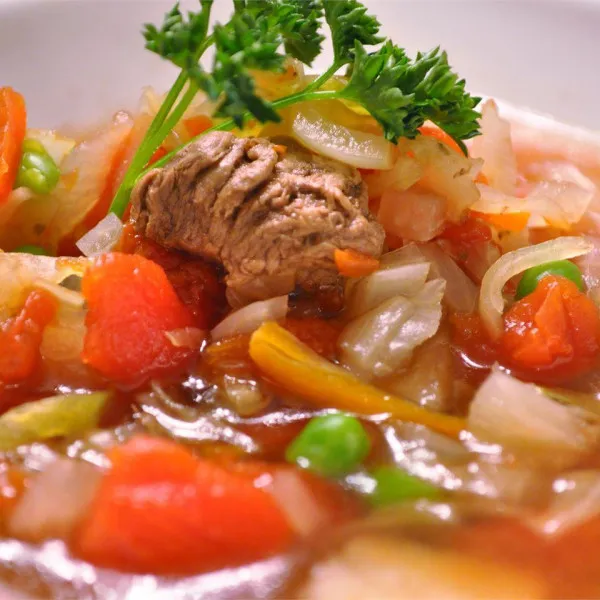 receta Soupe aux légumes et au cerf
