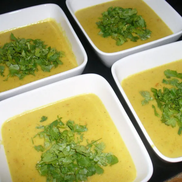 receta Soupe de carottes à la noix de coco et citron vert