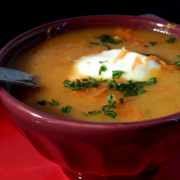 receta Soupe indienne aux carottes I