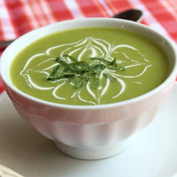 receta Soupe froide aux pois sucrés