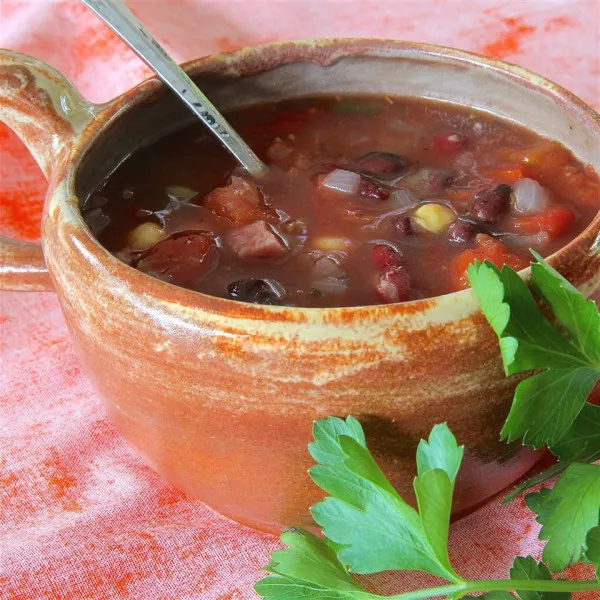 receta Sopa Italiana De Tres Frijoles