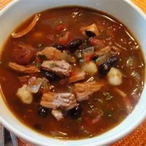 recepta Meksykańska Zupa Z Szatkowanym Kurczakiem