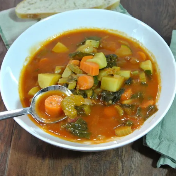 recettes soupe de légumes avec pâtes