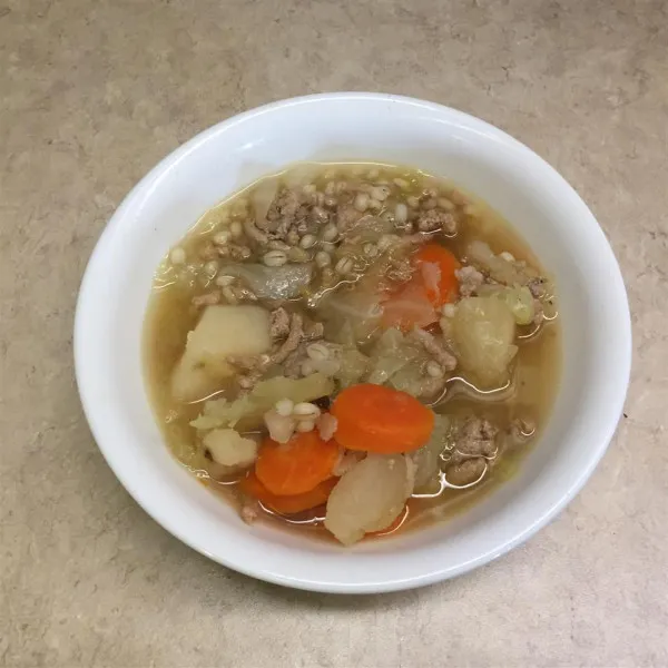 receta Soupe à la dinde hachée