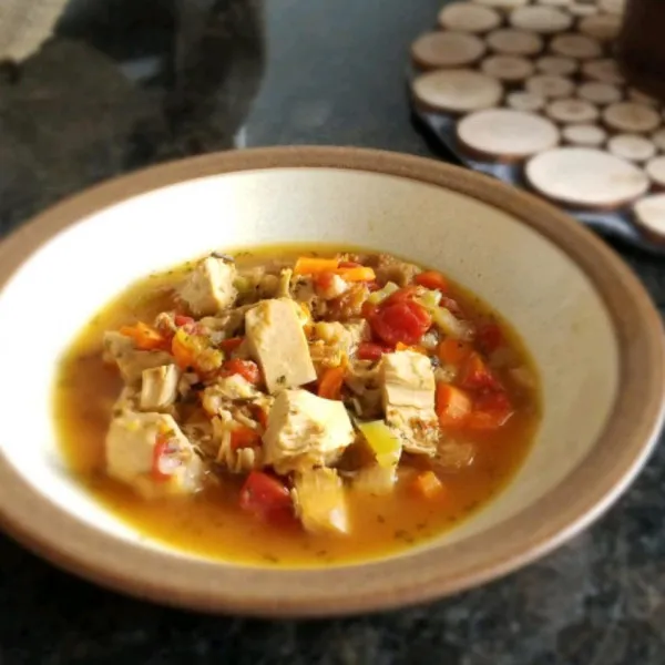 receta Soupe à la dinde farcie