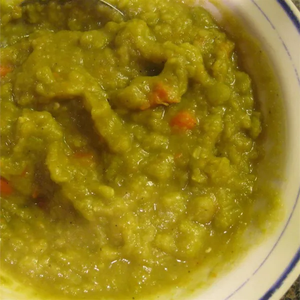 receta Sopa Vegana De Guisantes Partidos II