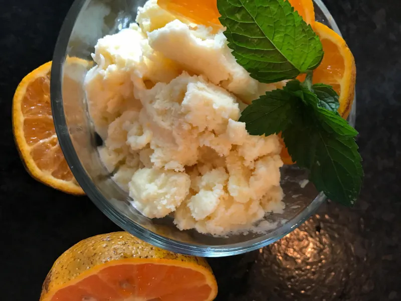 receta Sorbet orange et ananas